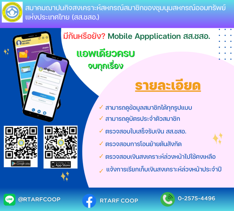 วิธีดาวน์โหลดติดตั้งและสมัครแอปพลิเคชัน สส.ชสอ.